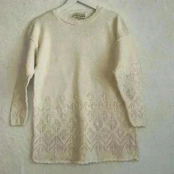 Across America by Knit Maven Cotton Sweater No size label guessing L - Picture 2 of 7